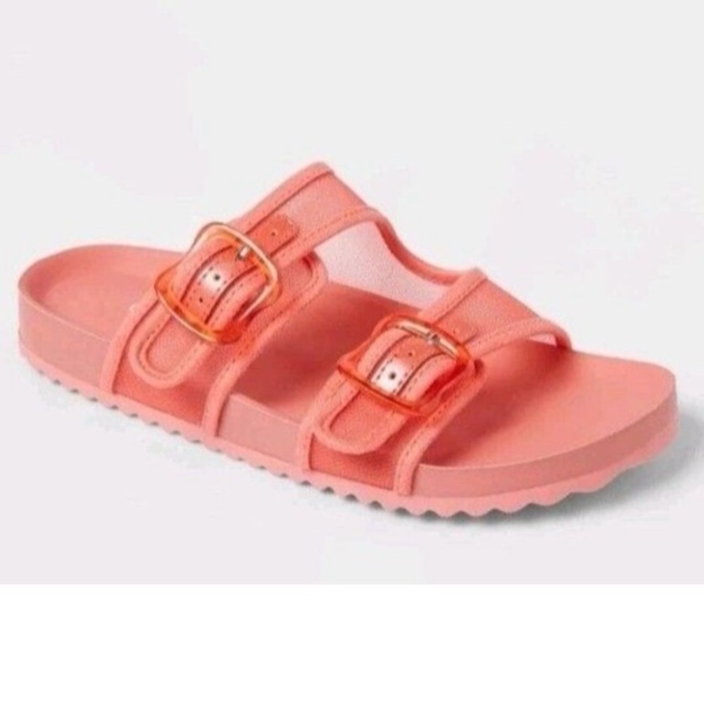 Kids' Kaia Mesh Footbed Sandals - Cat & Jack™ Coral